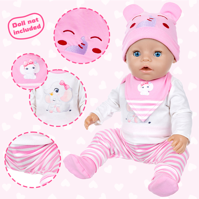 Baby Products Manufacturers - Doll Clothes 16-18Inch/40-45cm Cute Bear Jacket