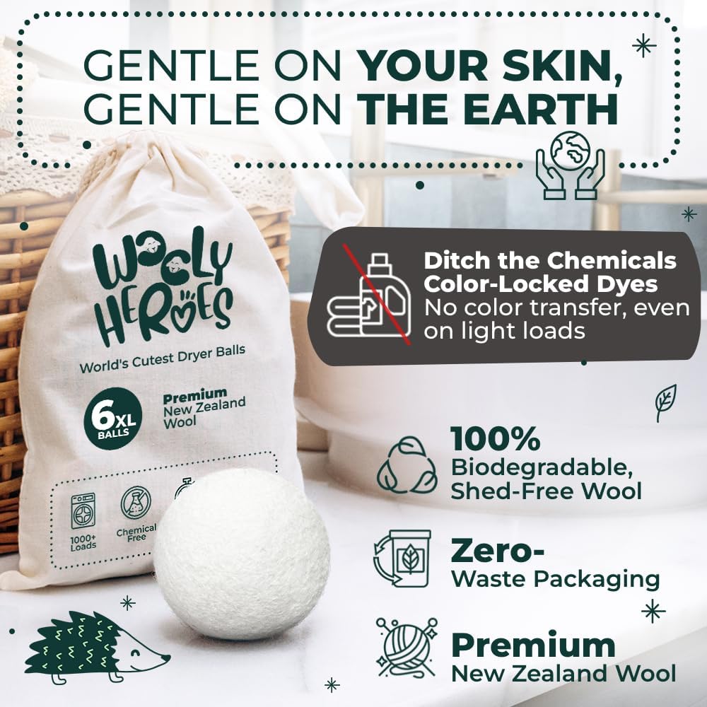 6-Pack Reusable Wool Dryer Bal - Baby Products Eco Friendly incelemesi ve fiyatı