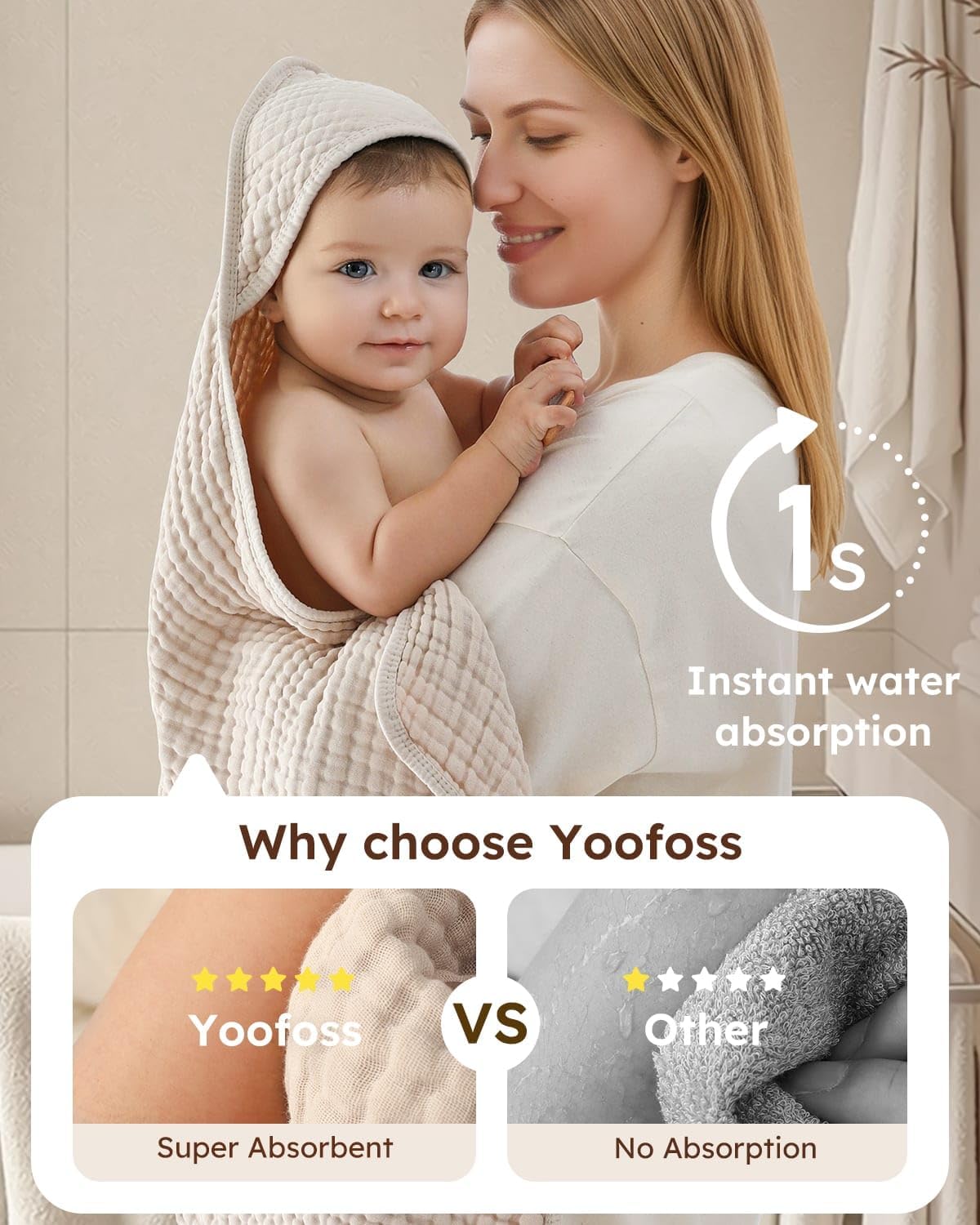 Hooded Baby Towels 2 Pack 100% - Baby Products Pack incelemesi ve fiyatı